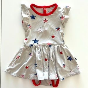 Kyte baby Twirl Bodysuit Dress in Liberty